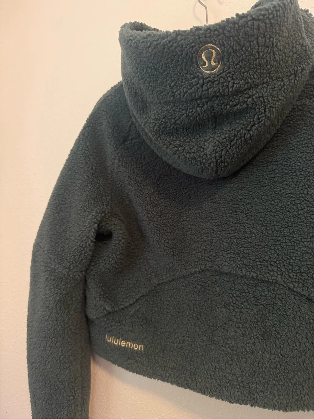 Lululemon Cozy Sherpa Half-Zip Hoodie - Forest Green Scuba